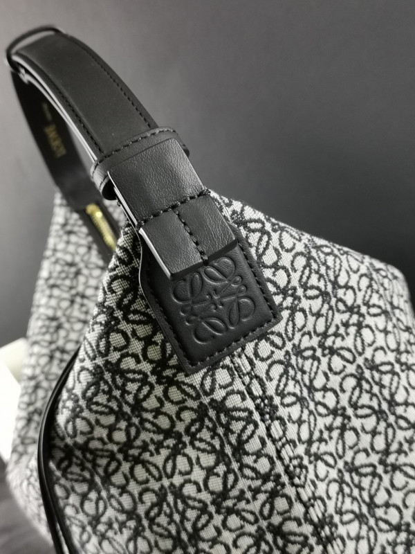 LOEWE Cubi bag in Anagram jacquard and calfskin