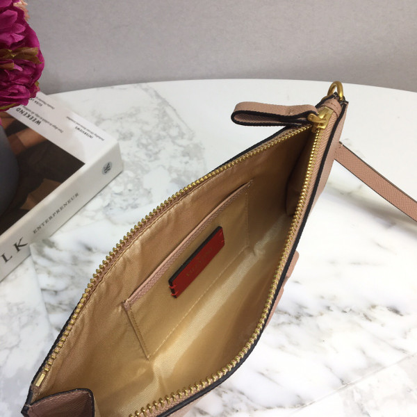 VALENTINO GARAVANI VSLING GRAINY CLUTCH