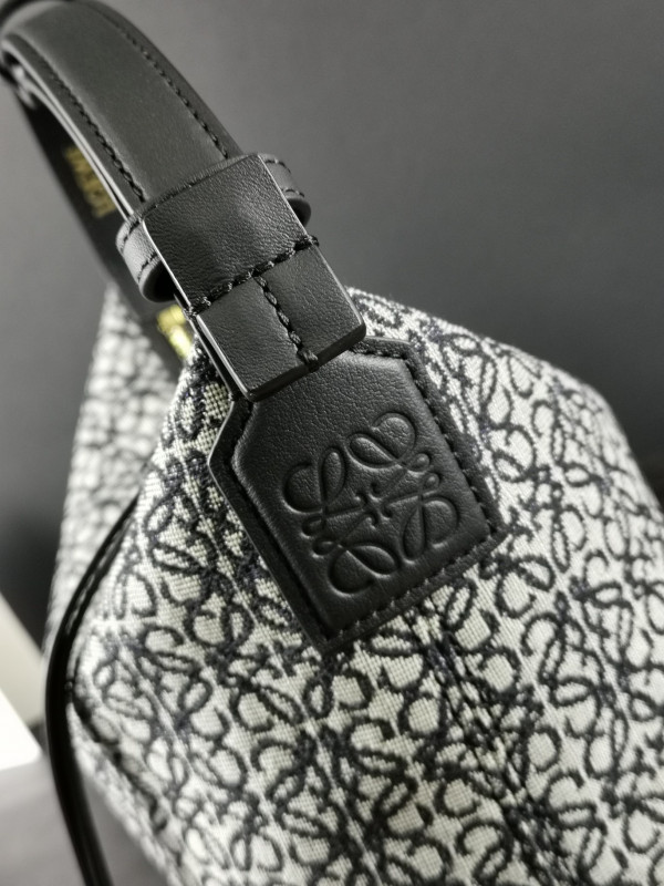 LOEWE small Cubi bag in Anagram jacquard and calfskin