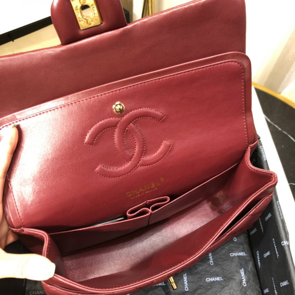 CL FLAP BAG LAMBSKIN