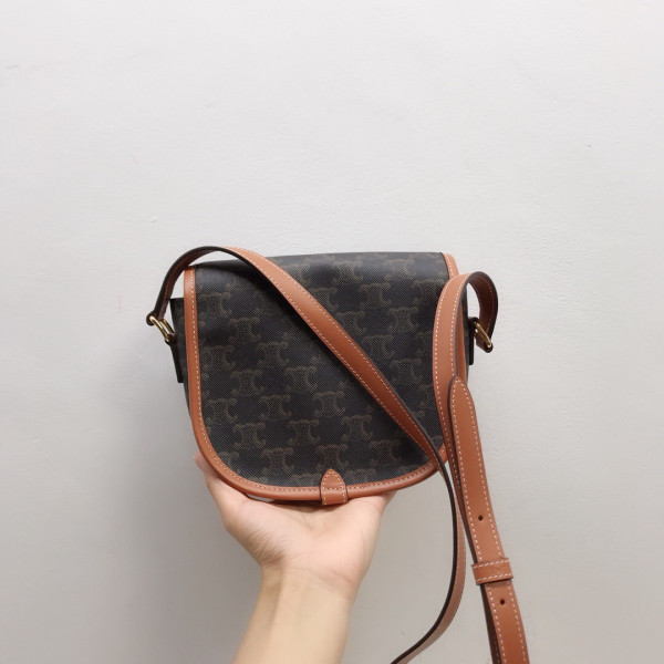 Ce**e medium folco bag in triomphe canvas