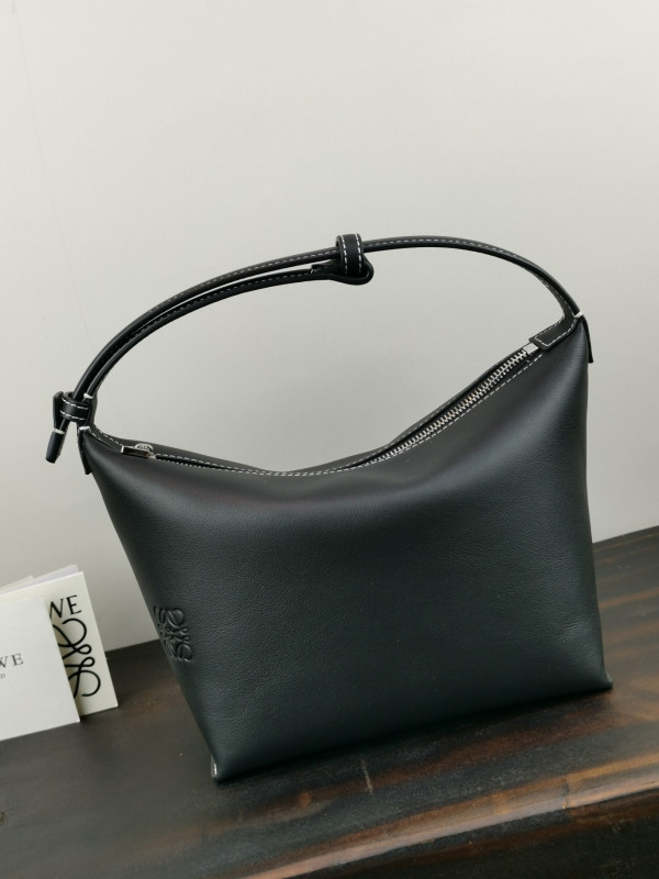 LOEWE small Cubi bag in Anagram jacquard and calfskin