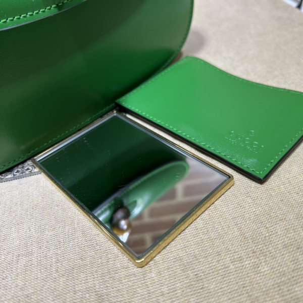 G*u*i small top handle bag with bamboo