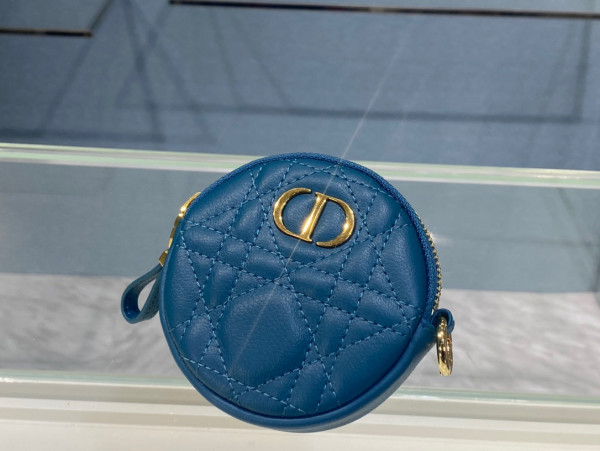 D*or detachable D*or caro round coin purse