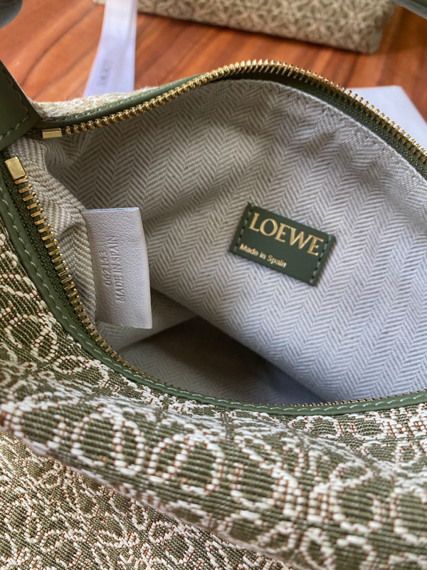 LOEWE small Cubi bag in Anagram jacquard and calfskin