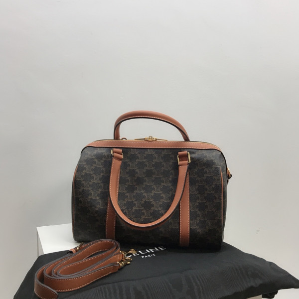 Ce**e boston bag in triomphe canvas