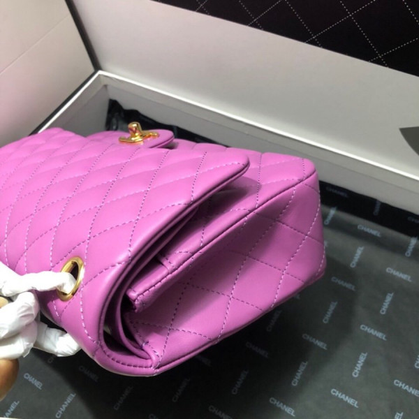 CL FLAP BAG LAMBSKIN