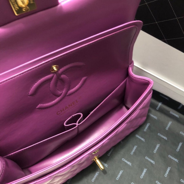 CL FLAP BAG LAMBSKIN