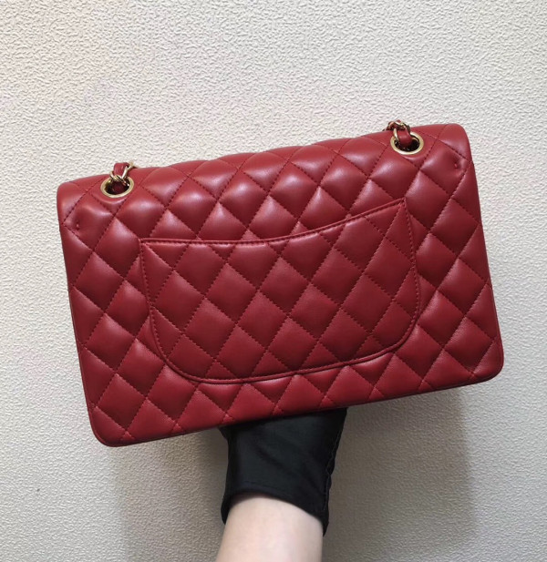 CL FLAP BAG LAMBSKIN
