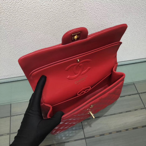 CL FLAP BAG LAMBSKIN