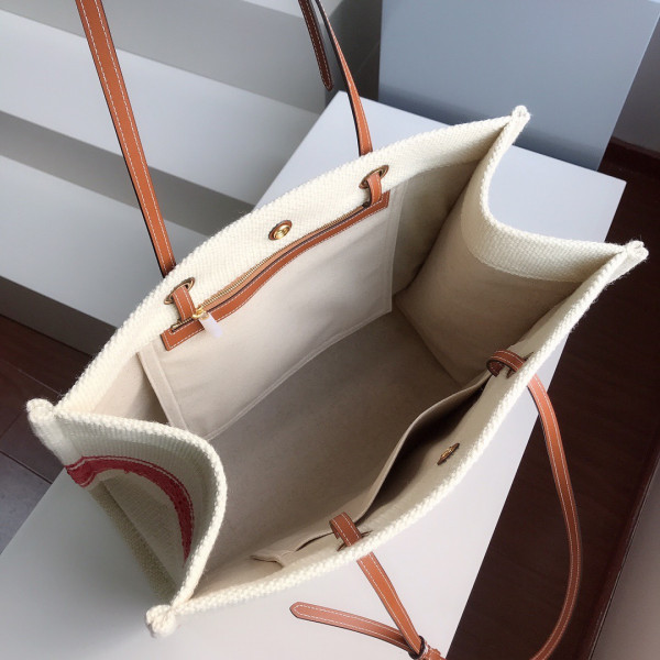 Ce**e msquared cabas Ce**e in "plein soleil" textile and calfskin