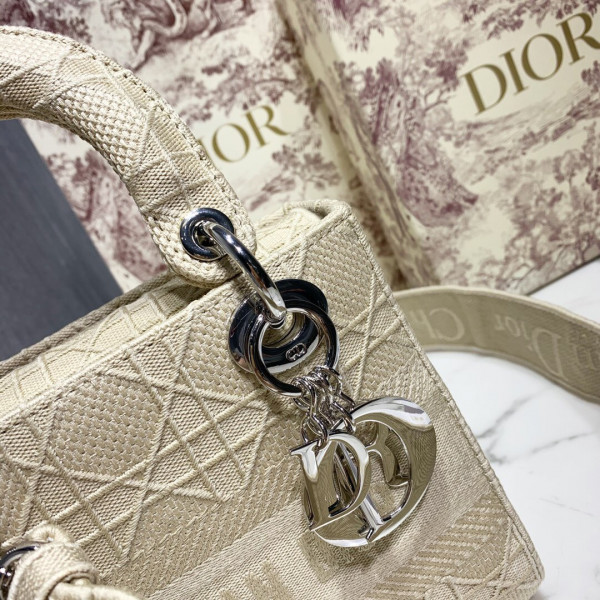 LADY D-LITE EMBROIDERED CANNAGE BAG