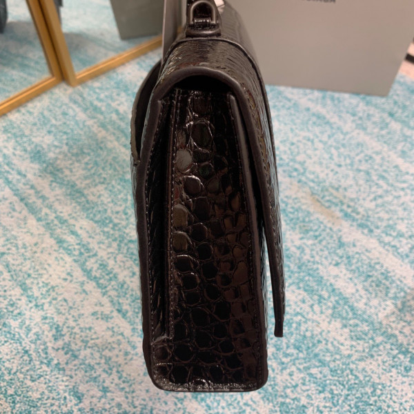 Ba*len*cia*ga hourglass stretched top handle bag