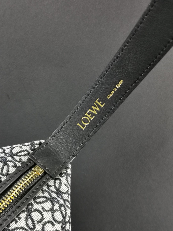 LOEWE small Cubi bag in Anagram jacquard and calfskin