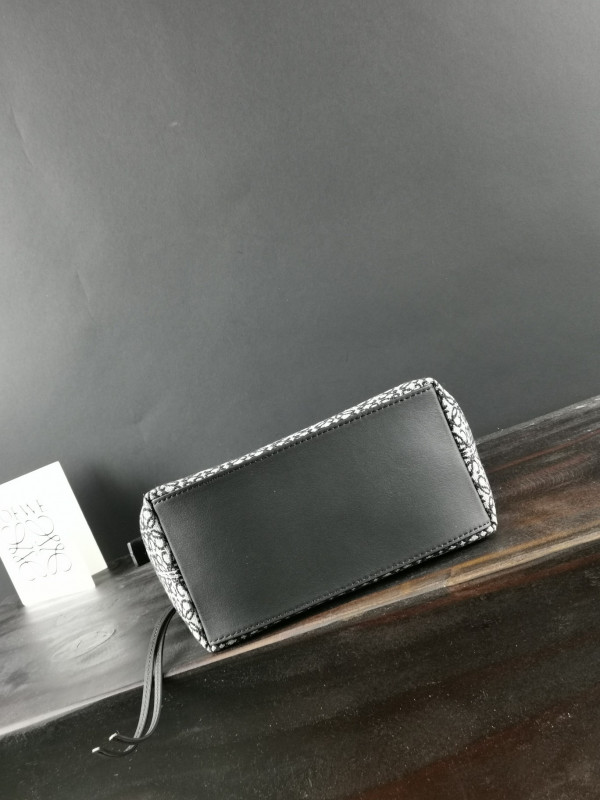 LOEWE small Cubi bag in Anagram jacquard and calfskin