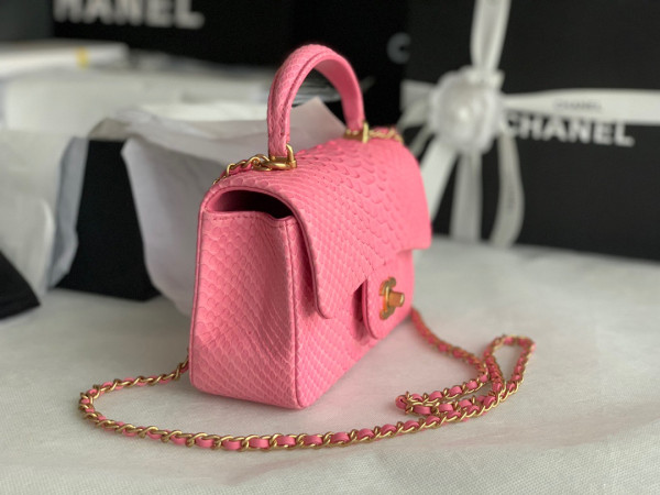 CL MINI FLAP BAG WITH TOP HANDLE