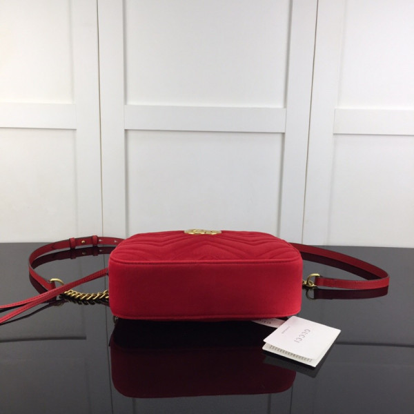 G*u*i gg marmont velvet small shoulder bag