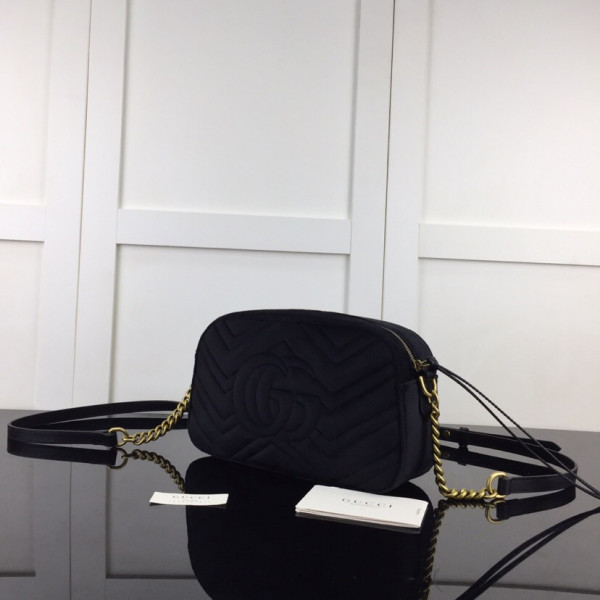 G*u*i gg marmont velvet small shoulder bag