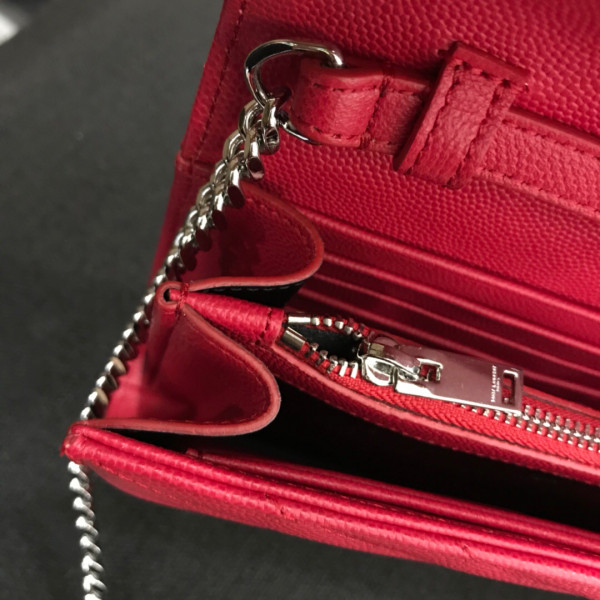 YSL CASSANDRE MATELASSÉ CHAIN WALLET