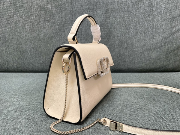 VALENTINO SMALL VSLING GRAINY CALFSKIN HANDBAG