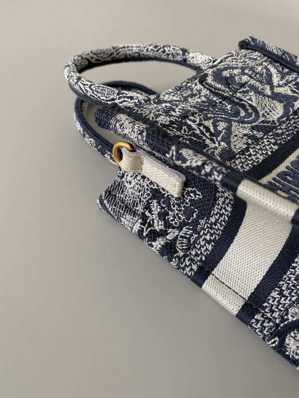 mini D*or book tote phone bag