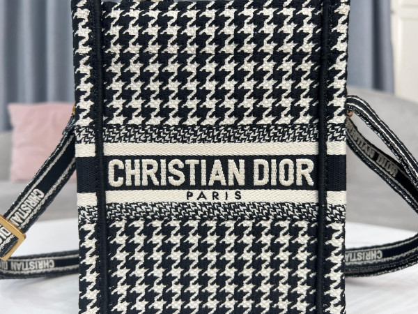 mini D*or book tote phone bag