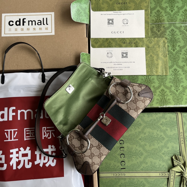 G*u*i horsebit chain small shoulder bag