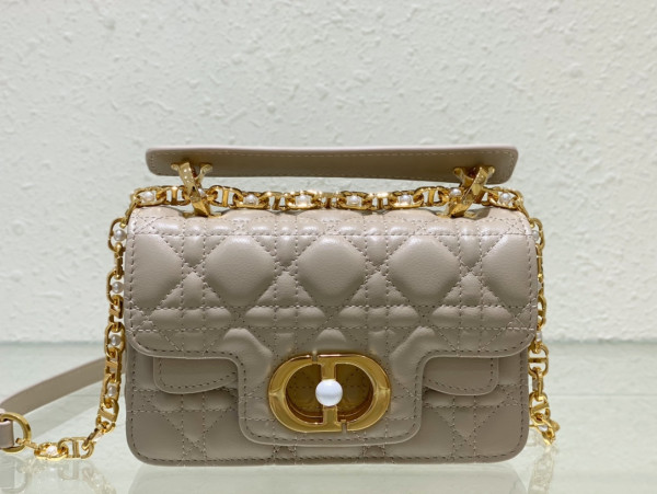 mini D*or jolie top handle bag-19 x 12 x 6 cm