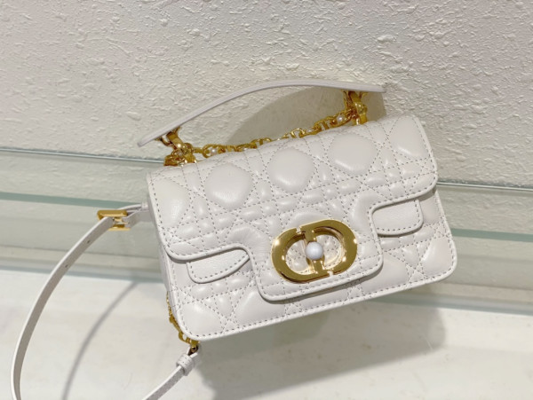 mini D*or jolie top handle bag-19 x 12 x 6 cm