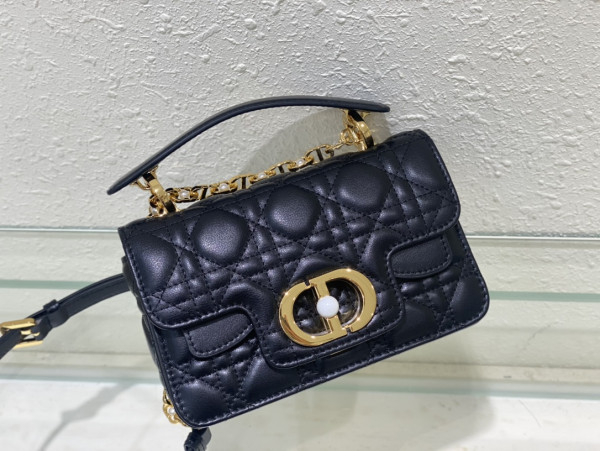 mini D*or jolie top handle bag-19 x 12 x 6 cm