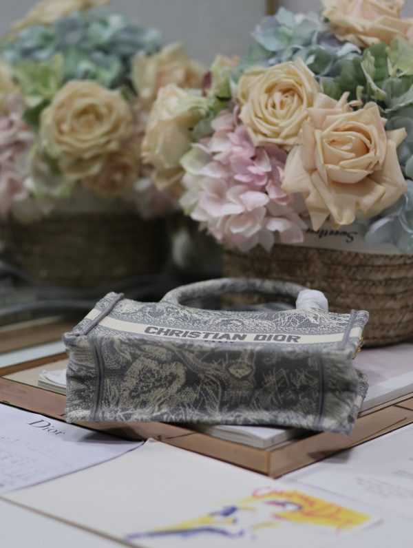 D*or mini book tote-21.5*13*7.5cm